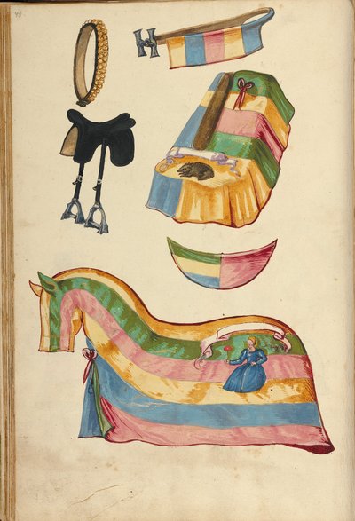 Hesterustning av Unknown artist
