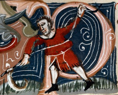 Hagebruk: klipping av urter. Detalj. Manuskriptside (MS.s.vi) "" Agrarian Treat "" av Pietro de Crescenzi (Crescent Stone eller Crescens Stone) (1233-1320) 1300-tallet Cesena, Biblioteca Malatestiana av Unknown artist