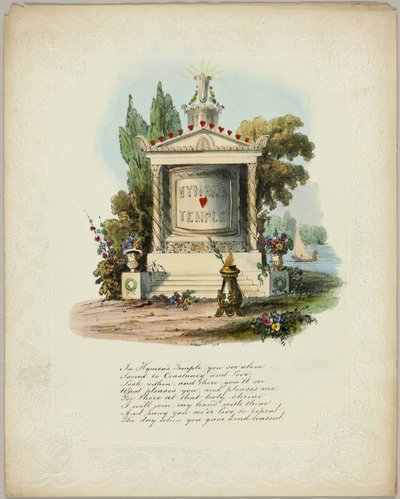 Hymen#39;s Temple (valentinsdag) av Unknown artist