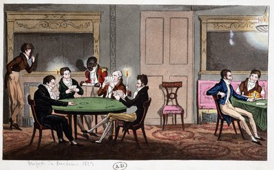 I en engelsk klubb: «Cheating Tripot», England av Unknown artist
