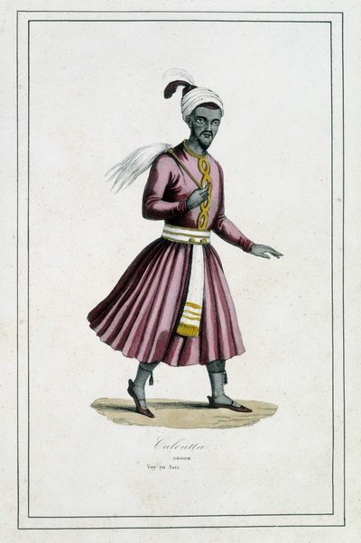 India: Groom of Calcutta - i "The different peoples of the earth"" av far Paul Jonhanneaud, Librairie des Bons livres av Unknown artist