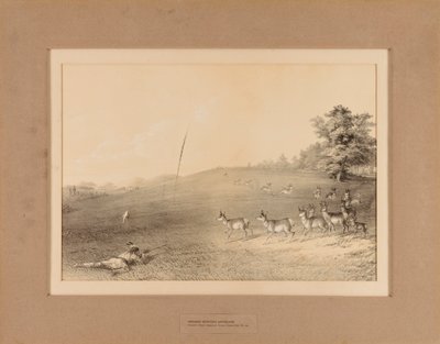 Indianere som jakter på antilope – nr. 20 av Unknown artist