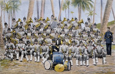 Infanteriband i republikken Ecuador på slutten av 1800-tallet. av Unknown artist