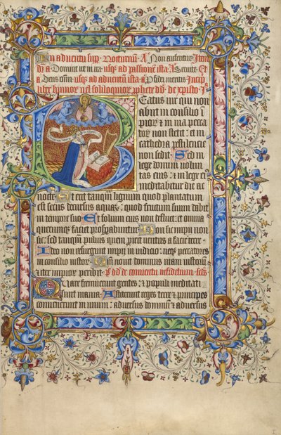 Initial B: David i bønn av Unknown artist
