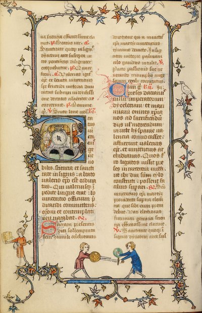 Initial B: Vincent bundet til en møllestein og kastet i vannet av Unknown artist