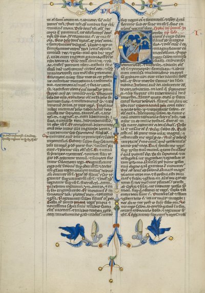 Initial C: Salomo ofrer i tempelet av Unknown artist