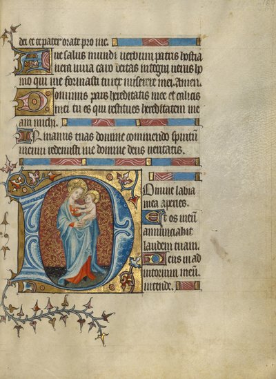 Initial D: Jomfru Maria og barnet av Unknown artist