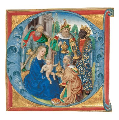Innledende E: De vise menns tilbedelse av Unknown artist
