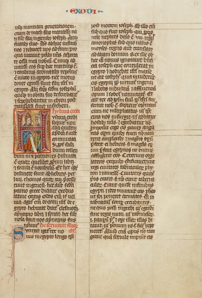 Innledende H: Moses taler til israelittene av Unknown artist
