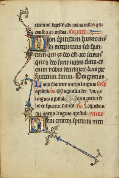 Initial N: Paulus med sverd; Initial V: Peter med nøkkel av Unknown artist
