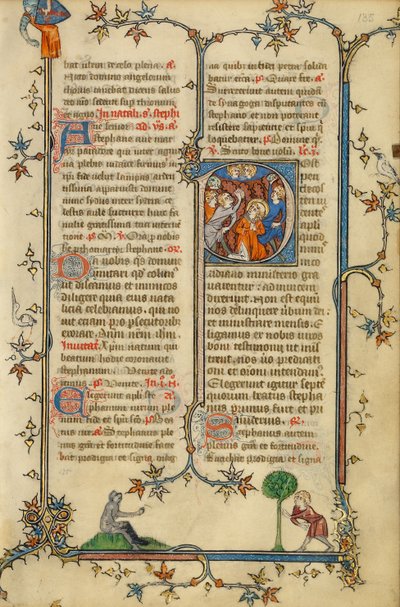 Innledende P: Steiningen av Sankt Stefan av Unknown artist