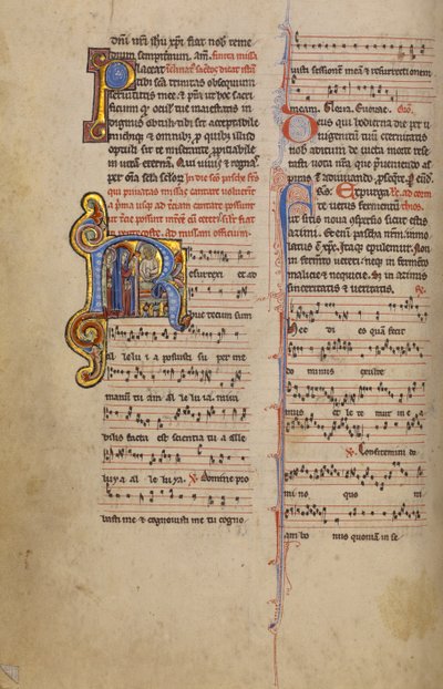Initial R: Kvinnene ved graven av Unknown artist