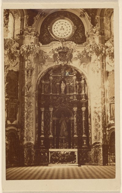 [Interiør av en uidentifisert kirke] av Unknown artist