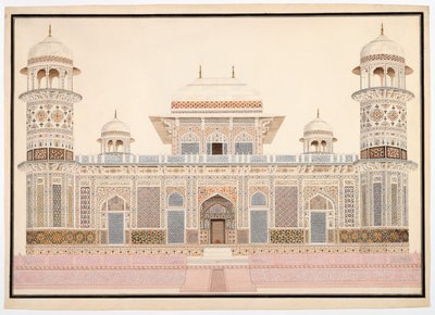 I#39;timad-ud-Daulas grav i Agra av Unknown artist