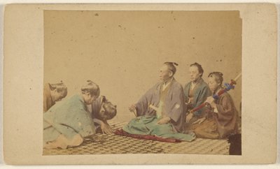 Japanske høytstående offiserer. av Unknown artist