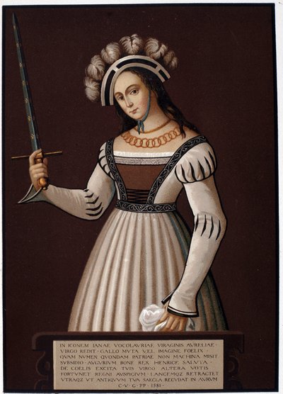 Jeanne la Maid, med et sverd - i "" Jeanne d