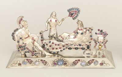 Jeweled skulptur av Antony, Cleopatra og Attendant av Unknown artist