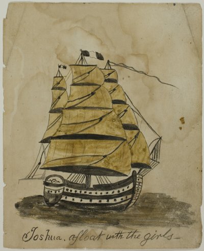 Joshua flyter med jentene av Unknown artist