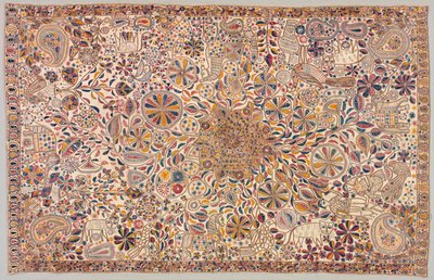 Kantha (seremonielt teppe) av Unknown artist