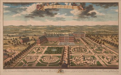 Kensington Palace, ca. 1707-14 (trykk) av Unknown artist