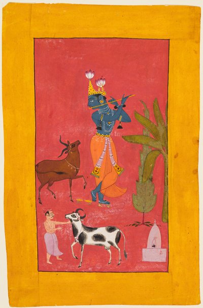 Krishna Fluting av Unknown artist