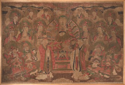 Ksitigarbha Bodhisattva med forsamling av Unknown artist