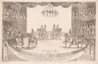 L'Ecole de Mars (utsikt over Astleys amfiteater) av Unknown artist