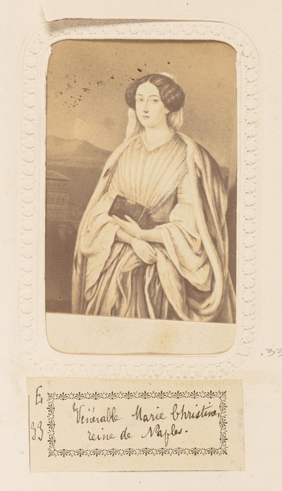 Den ærverdige Marie Christine, dronning av Napoli av Unknown artist