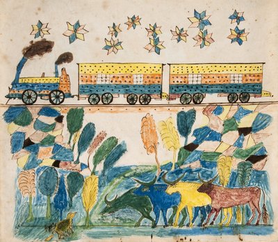 Landskap – Tog av Unknown artist