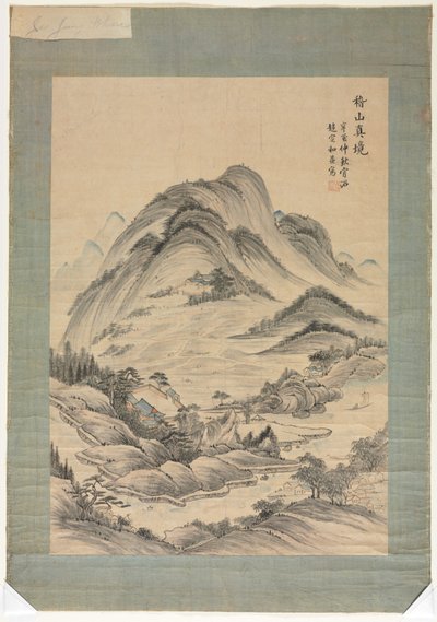 Landskap med bekker og fjell av Unknown artist