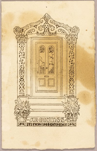 Boktrykk (som ledsager til Doorframe, 2008.554) av Unknown artist