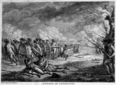 Lexington Day (Massachusetts, U.S.A.), 19. april av Unknown artist