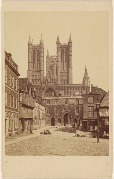 Lincoln-katedralen. av Unknown artist