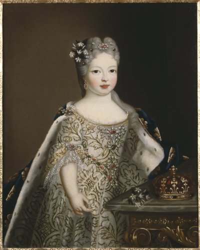 Infanta Maria Anne Victoria av Spania, dronning av Portugal - Portrett av Infanta Mariana Victoria av Spania (1718-1781), dronning av Portugal, Anonym . Olje på lerret. Størrelse: 78x63cm. Nationalmuseum Stockholm av Unknown artist
