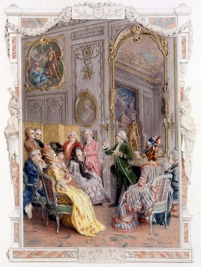 Litterær messe på 1700-tallet - i "En kvinne av kvalitet i det siste århundre"" av Unknown artist