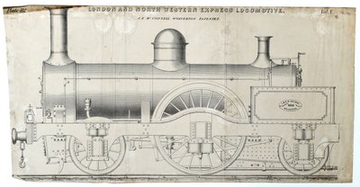 London og North Western Express Lokomotivplate 112 av Unknown artist