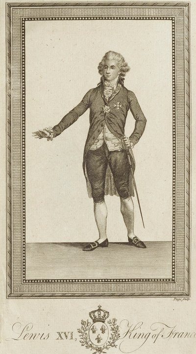 Ludvig XVI, konge av Frankrike av Unknown artist