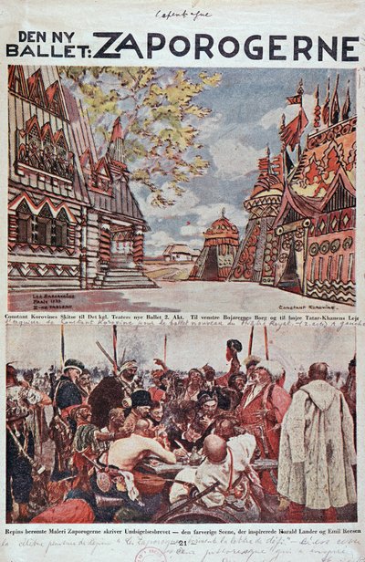 Lyrisk teater: The Zaporogues (Zaporogerne) - Operabibelen. av Unknown artist