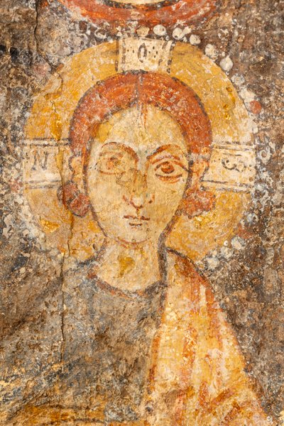 Madonna og barn mellom erkeenglene, detalj av barnet av Unknown artist