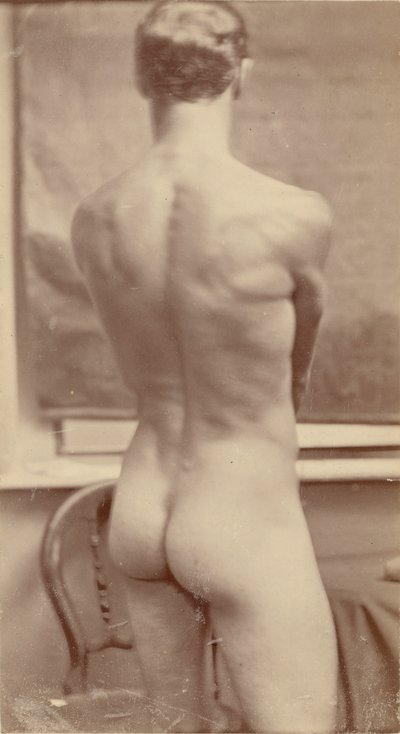 [Studie av mannlig nakenhet] av Unknown artist