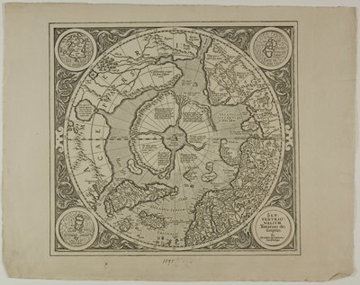 Kart over Mercator-projeksjonen av Unknown artist