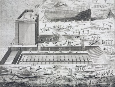 Marine, byggeplass i "" The Encyclopedia of Diderot and Alembert. av Unknown artist
