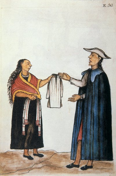 Boken "Trujillo Del Peru" eller "Codex Martinez Companion", av Baltazar Martinez Companion og Bujanda, biskop av Trujillo (1782-1785) av Unknown artist