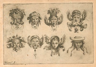 Mascarons av Unknown artist