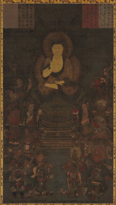 Medisinmester Buddha og de tolv guddommelige generalene av Unknown artist