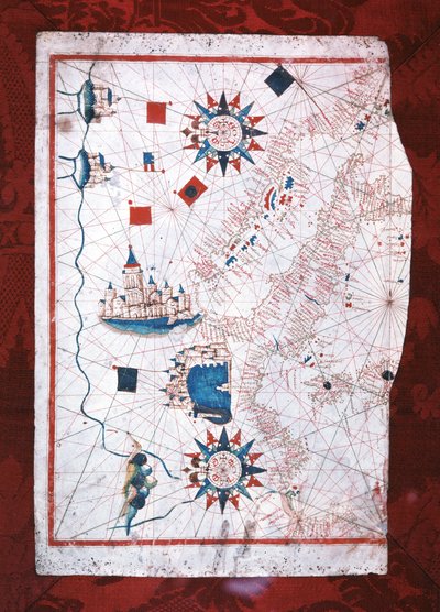 Middelhavskart: Barcelona og Lepanto av Unknown artist
