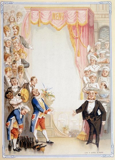 Meny tom - kromolitografi, slutten av 1800-tallet av Unknown artist