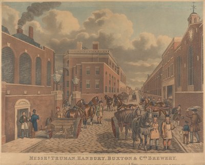Mrs. Truman, Hanbury, Buxton & Co.s bryggeri, Spitalfields av Unknown artist