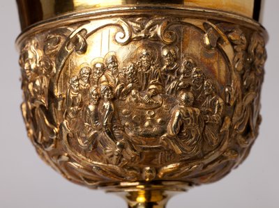 Metallsmedarbeid. Beger. Gave fra kaniken A. Le Vaillant de la Bassarderie, dekan ved katedralen kapittel 1726 til 1758. 1700-tallet. Detalj. av Unknown artist