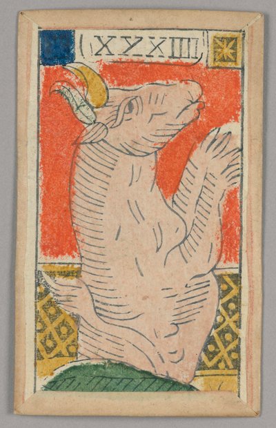 Minchiate (Tarot) spillekort av Unknown artist